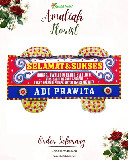 Papan Bunga Ucapan Selamat Sarang